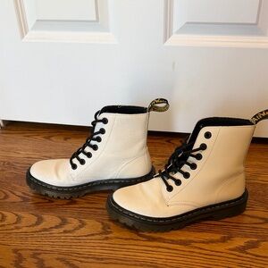 Dr. Martens White Combat Boots